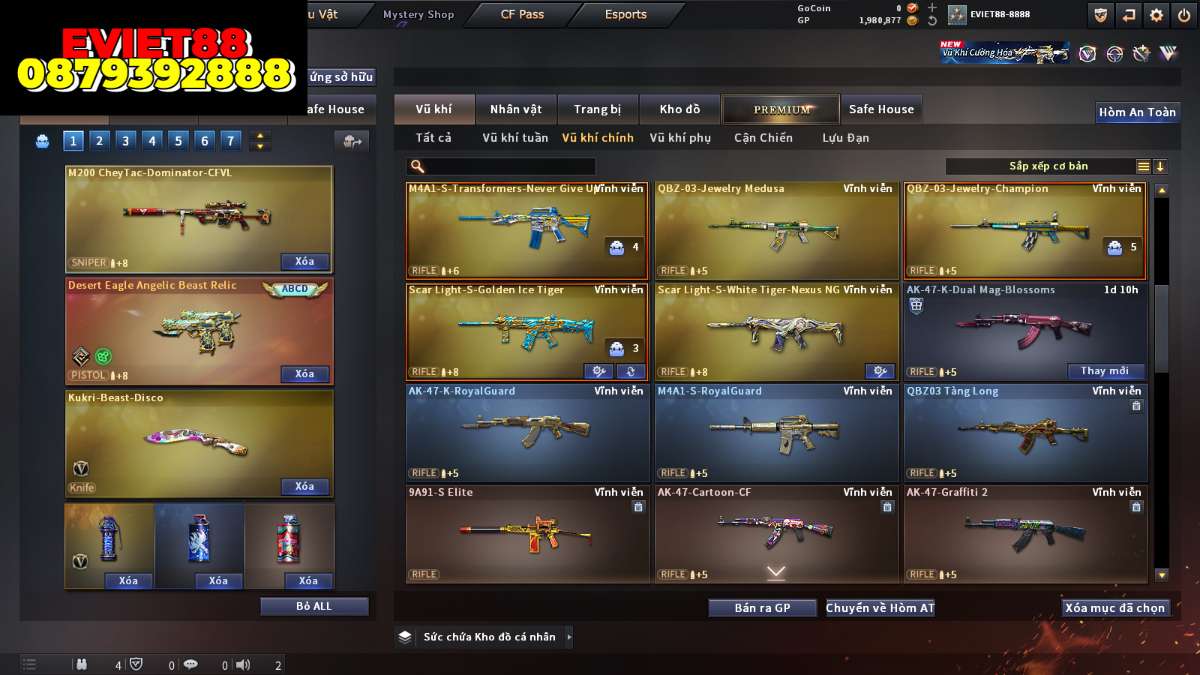shop acc cf uy tin gia re